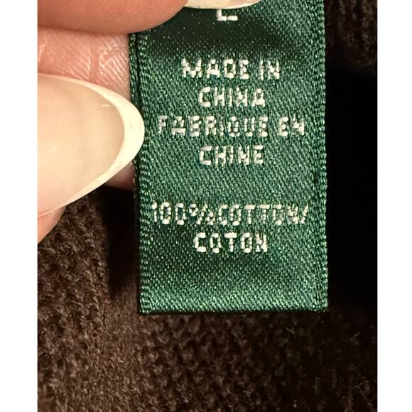 Ralph Lauren Women’s Knit Utility Jacket Brown Snap Button Size L - Picture 8 of 12